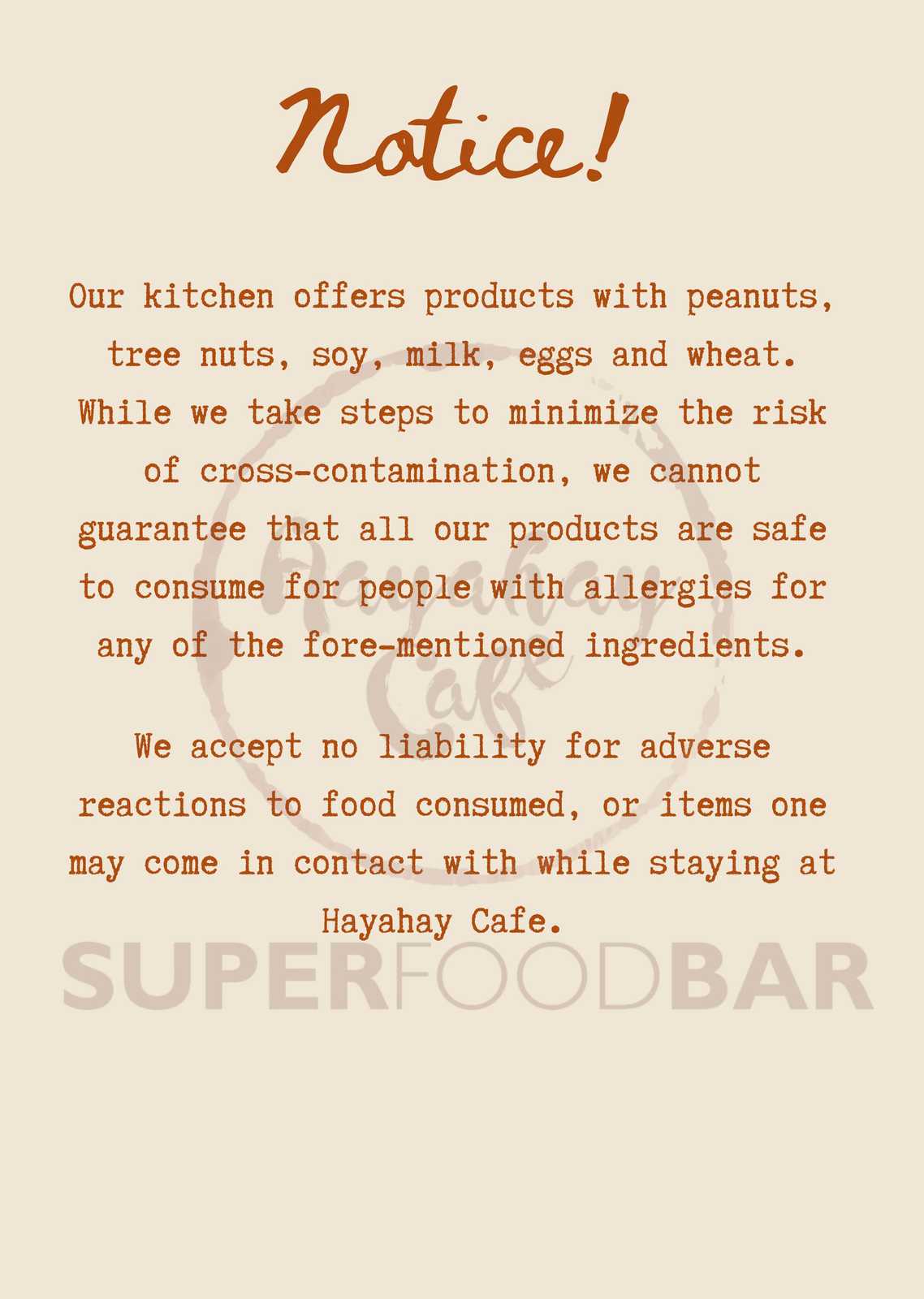 Hayahay Menu Page 9